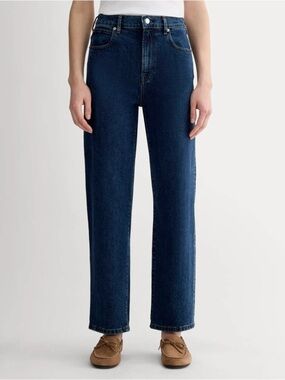 EVERLANE The Way High Jean Organic Cotton Vintage Indigo Dark Wash 26 Long